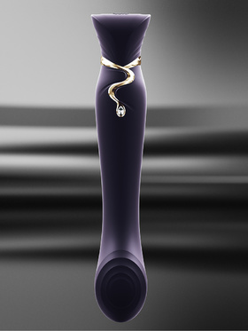 Zalo: Queen Set, G-spot PulseWave Vibrator with Suction Sleeve, lila