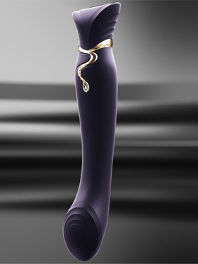 Zalo: Queen Set, G-spot PulseWave Vibrator with Suction Sleeve, lila