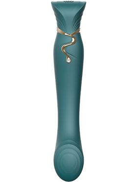 Zalo: Queen Set, G-spot PulseWave Vibrator with Suction Sleeve, grön