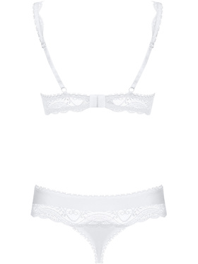 Obsessive: Miamor, Half-Bra & Pantie Set, vit