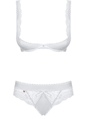 Obsessive: Miamor, Half-Bra & Pantie Set, vit