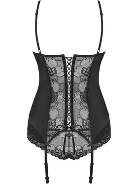 Obsessive: Heartina, Underwire Corset & Panties, svart