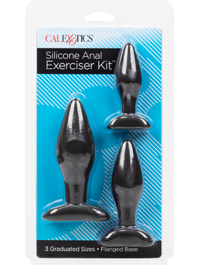 California Exotic: Silicone Anal Exerciser Kit, svart