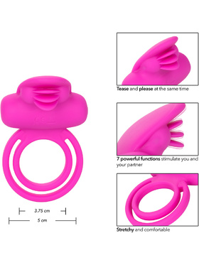 California Exotic: Rechargeable Dual Clit Flicker, rosa