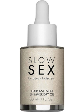 Bijoux Indiscrets: Slow Sex, Hair & Skin Shimmer Dry Oil, 30 ml