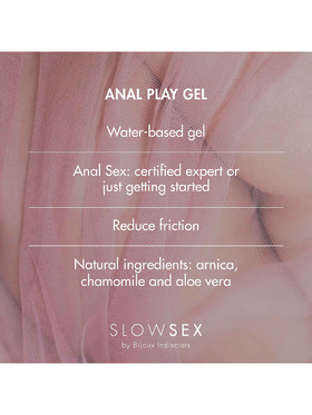 Bijoux Indiscrets: Slow Sex, Anal Play Gel, 30 ml