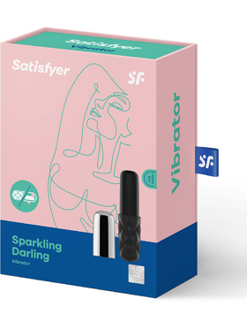 Satisfyer Mini: Sparkling Darling, svart/silver