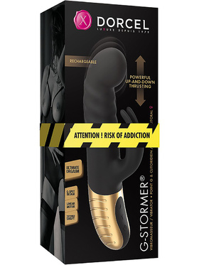 Marc Dorcel: G-Stormer, Thrusting Rabbit Vibrator, svart & guld