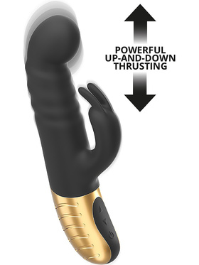 Marc Dorcel: G-Stormer, Thrusting Rabbit Vibrator, svart & guld