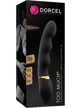 Marc Dorcel: Too Much, Tripple Motor G-spot Vibrator, svart & guld