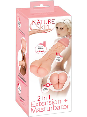 Nature Skin: 2 in 1, Extension + Masturbator