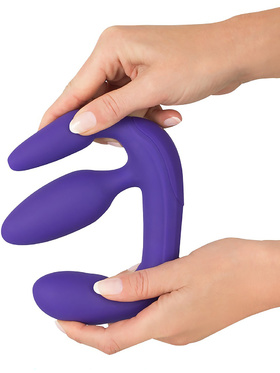 You2Toys: Vibrating Strapless Strap-On, Triple Teaser, lila