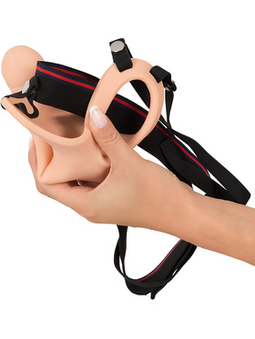 You2Toys: Vibrating Strap-On Silicone Sleeve, large