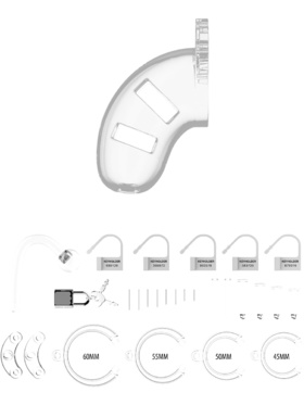 ManCage: Model 10 with Plug, 9 cm, transparent