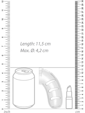 ManCage: Model 11 with Plug, 11,5 cm, transparent