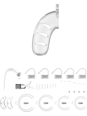 ManCage: Model 11 with Plug, 11,5 cm, transparent