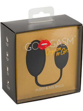 GoGasm: Pussy & Ass Balls, svart