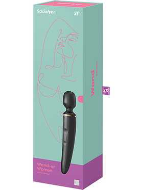 Satisfyer: Wand-er Women, Wand Vibrator, svart