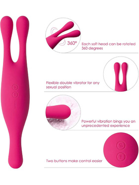 Svakom: Marin, Three-Motor Intense Vibrator, rosa