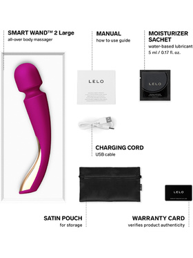 LELO: Smart Wand 2, All-Over Body Massager, stor, lila