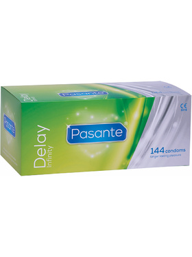 Pasante Delay Infinity: Kondomer, 144-pack