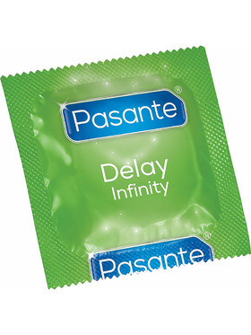 Pasante Delay Infinity: Kondomer, 144-pack