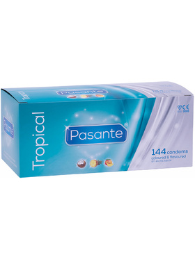 Pasante Tropical: Kondomer, 144-pack