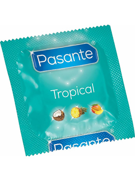 Pasante Tropical: Kondomer, 144-pack