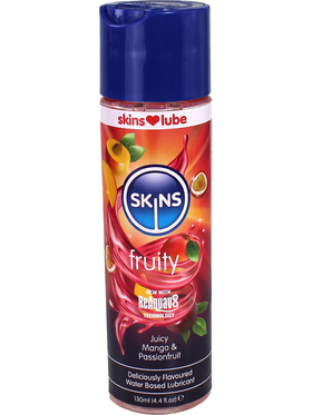 Skins Lube Fruity: Water Based Lubricant, Mango & Passionfruit, 130 ml