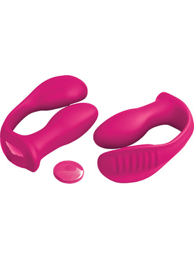 3Some: Double Ecstasy, Silicone Vibrator, rosa