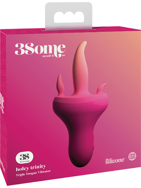 3Some: Holey Trinity, Triple Tongue Vibrator, rosa