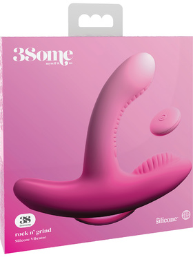 3Some: Rock N' Grind, Silicone Vibrator, rosa