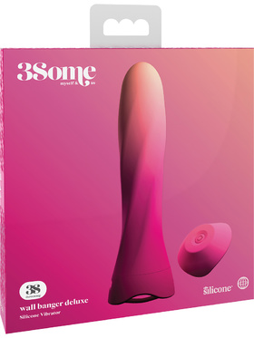 3Some: Wall Banger Deluxe, Silicone Vibrator, rosa
