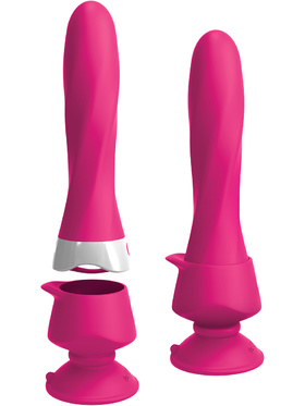 3Some: Wall Banger Deluxe, Silicone Vibrator, rosa