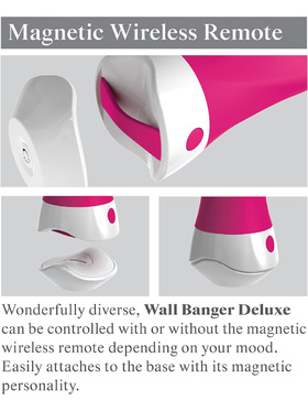 3Some: Wall Banger Deluxe, Silicone Vibrator, rosa