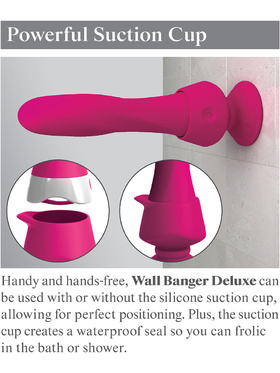 3Some: Wall Banger Deluxe, Silicone Vibrator, rosa