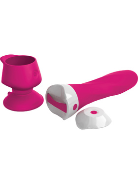 3Some: Wall Banger Deluxe, Silicone Vibrator, rosa