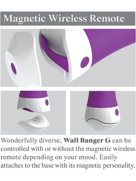 3Some: Wall Banger G, Silicone Vibrator, lila