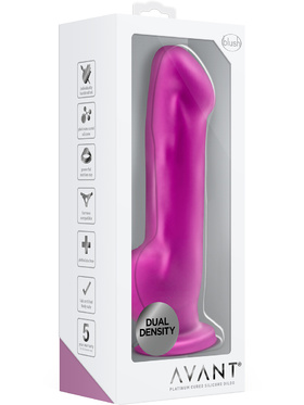 Avant: D7 Platintum Cured Silicone Dildo, 20 cm, lila