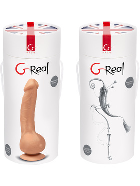 Fun Toys: G-Real Dildovibrator, 22 cm, hudfärg