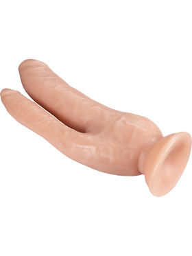 Dr. Skin: DP Realistic Cock, 21 cm, ljus