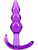 B Yours: Triple Bead Anal Plug, lila