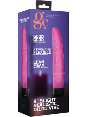 Shots Toys: GC 8 Inch Slight Realistic Dildo Vibe, rosa