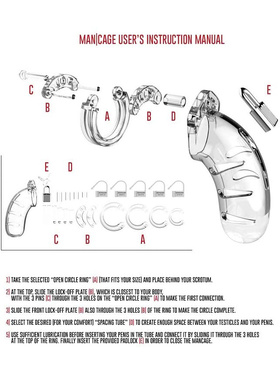 ManCage: Modell 01, 9 cm, transparent