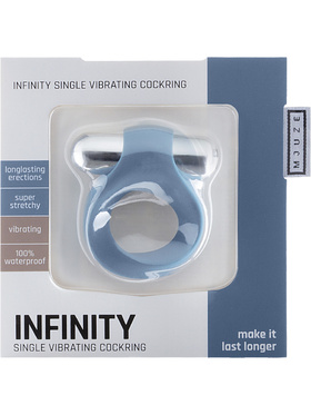 Mjuze: Infinity, Single Vibrating Cockring, blå