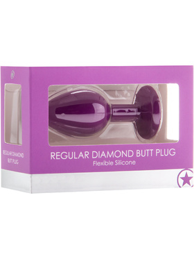 Ouch!: Regular Diamond Butt Plug, lila