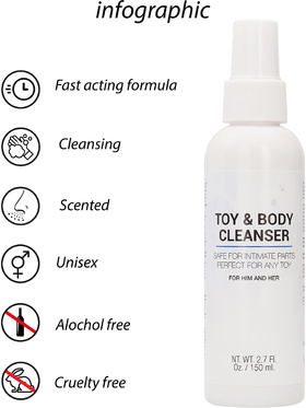 Pharmquests: Toy & Body Cleanser, 150 ml