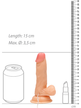 RealRock: Vibrating Realistic Cock, 15 cm, ljus