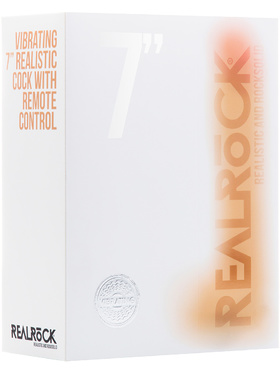 RealRock: Vibrating Realistic Cock, 18 cm, ljus