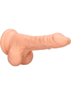 RealRock Skin: Realistic Dildo with Balls, 19 cm, ljus